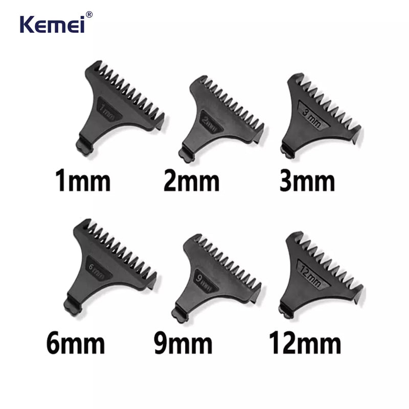 Kit 6x Pentes 1 2 3 6 9 12mm Para Máquina de Corte KM-5027 | Kemei ®