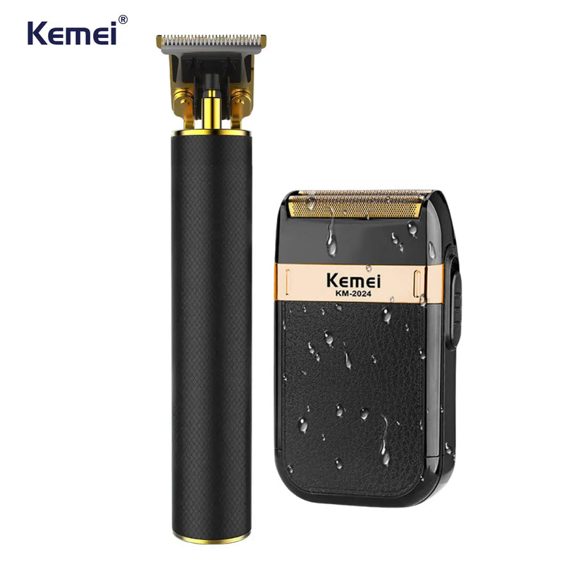 Maquina de Acabamento Km-1971 + Barbeador Km-2024 | Kemei ®