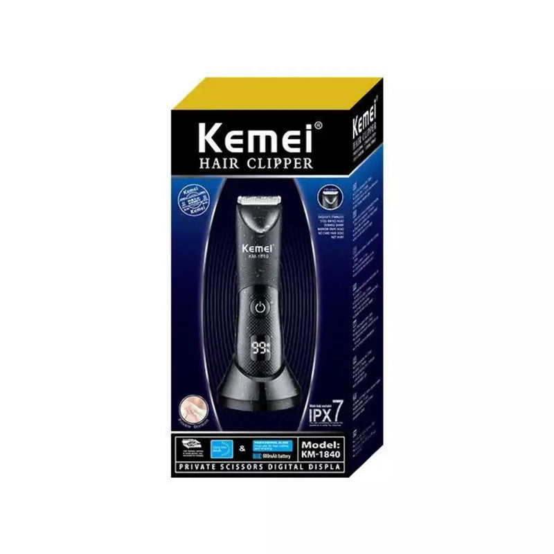 Aparador à Prova D'agua Km-1840 + Barbeador Elétrico Km-2024 | Kemei ®