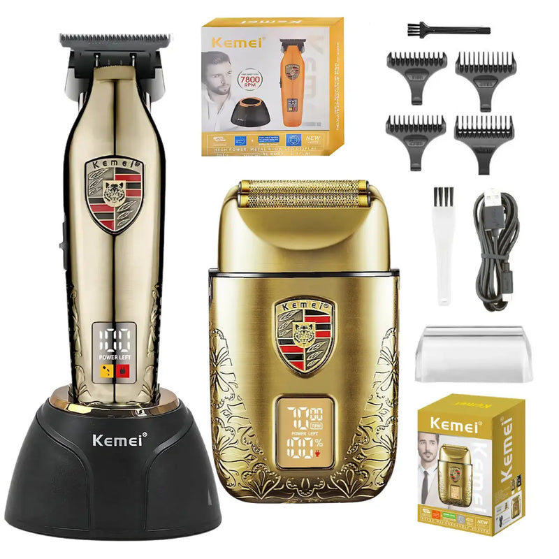 Máquina Acabamento 8w Base carregadora Km-2236 + Shaver Km-T93 | Kemei ®