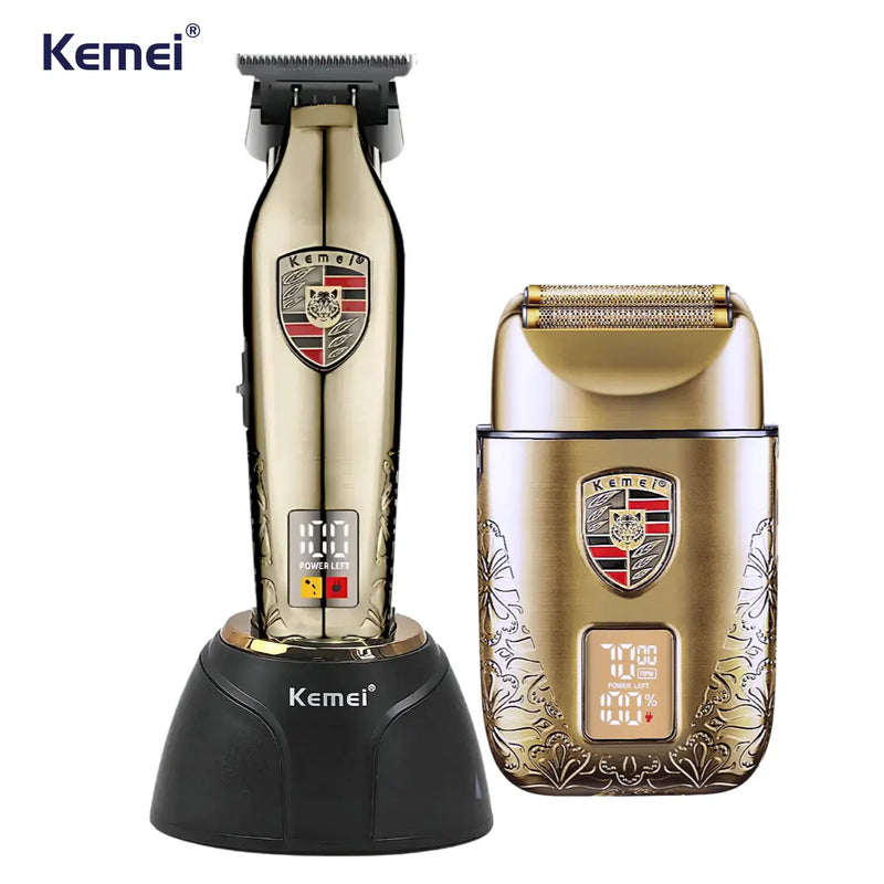 Máquina Acabamento 8w Base carregadora Km-2236 + Shaver Km-T93 | Kemei ®