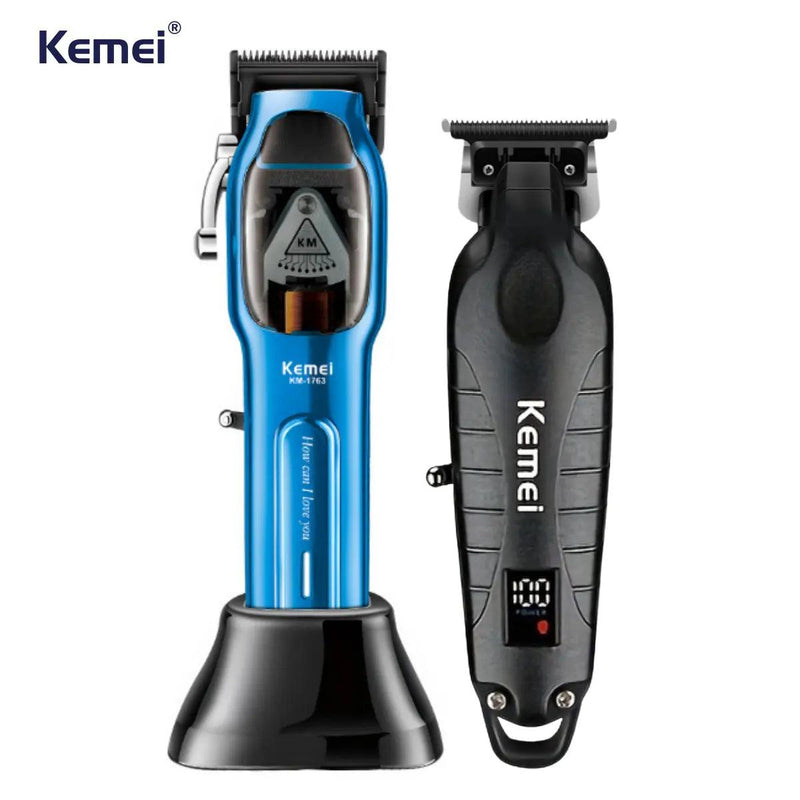 Máquina de Corte 10w Km-1763 + Máquina de Acabamento Km-2293 | Kemei ®
