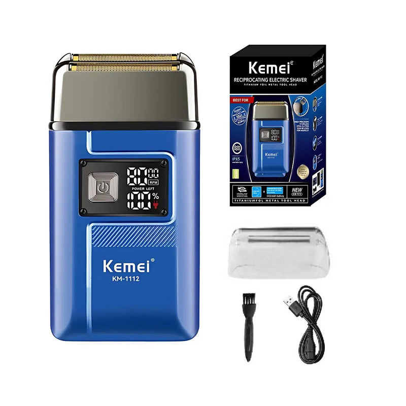 Aparador À Prova D'agua IPX7 Km-1838 + Barbeador Elétrico Km-1112 | Kemei ®