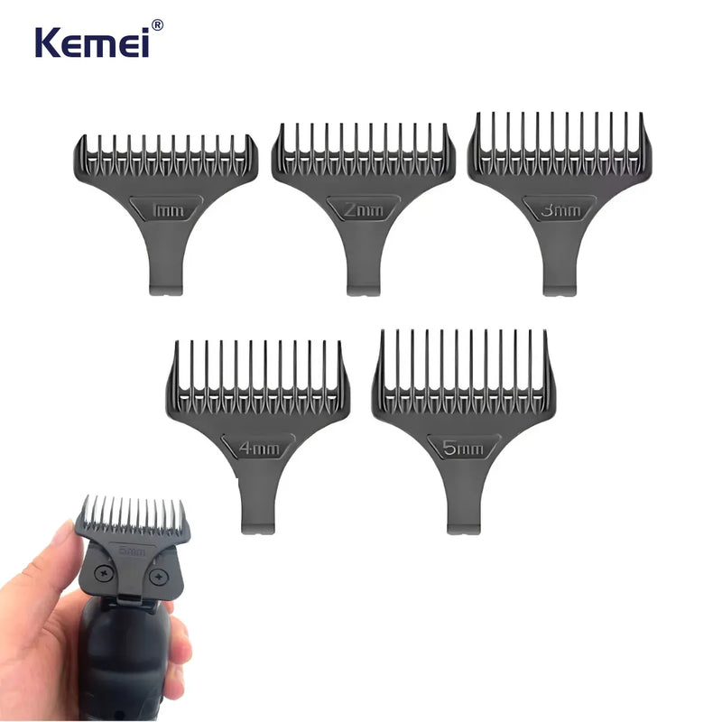 Kit 5x Pentes 1 2 3 4 5mm Para Máquina KM-2299 | Kemei ®