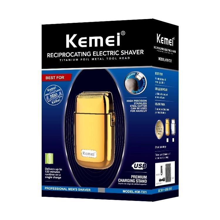 Barbeador Elétrico Km-TX1 + Máquina de Acabamento km-700B  | Kemei ®