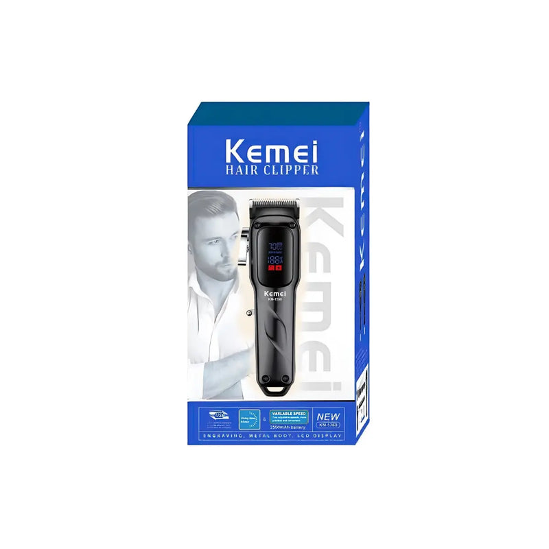 Máquina de Cortar Cabelo Profissional Km-1550 | Kemei ®