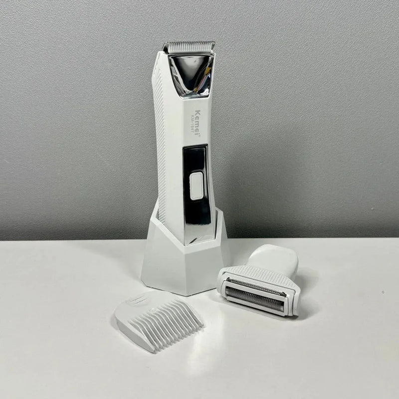 Máquina de Acabamento 0Gap Km-2299 + Aparador Intimo IPX7 Km-1847 | Kemei ®