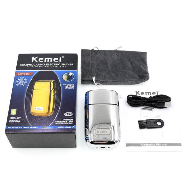 Barbeador Elétrico Km-TX1 + Máquina de Acabamento km-700B  | Kemei ®