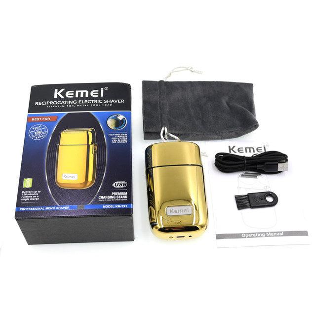 Barbeador Elétrico Km-TX1 + Máquina de Acabamento km-700B  | Kemei ®