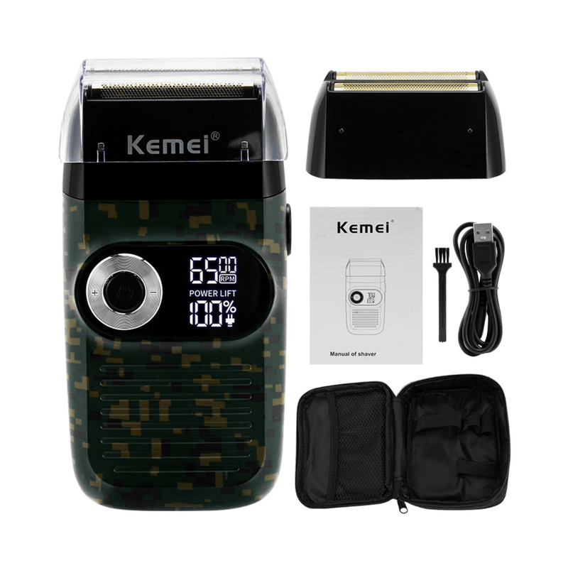 Barbeador Elétrico 3x velocidades Km-2027 | Kemei ®