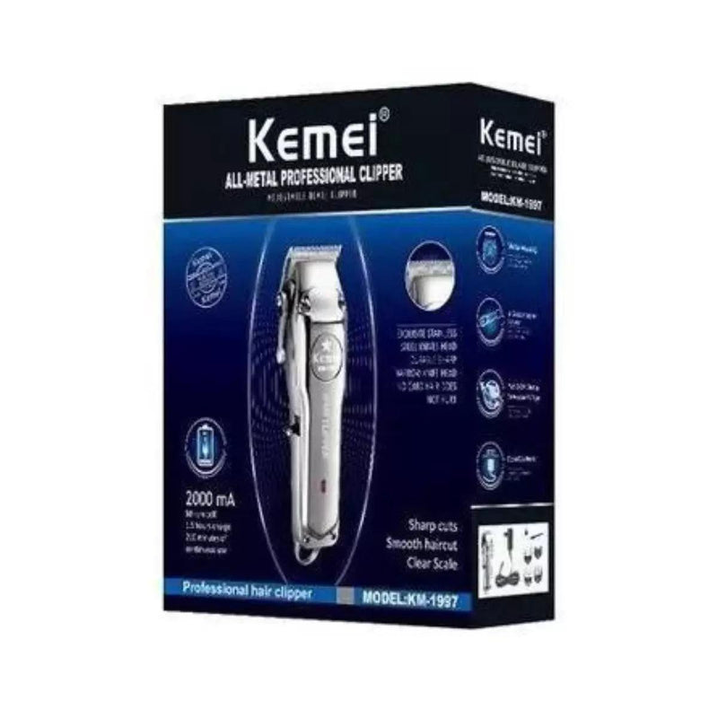 Máquina de Cortar Cabelo Profissional Km-1997 | Kemei ®