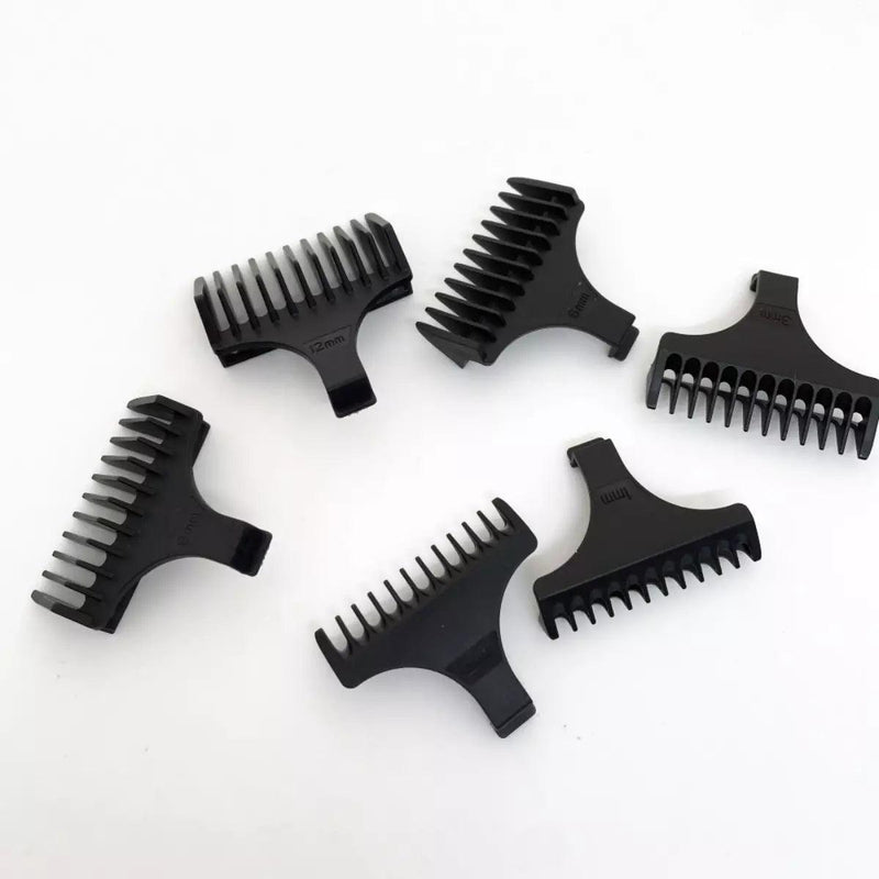 Kit 6x Pentes 1 2 3 6 9 12mm Para Máquina de Acabamento KM-9163 | Kemei ®