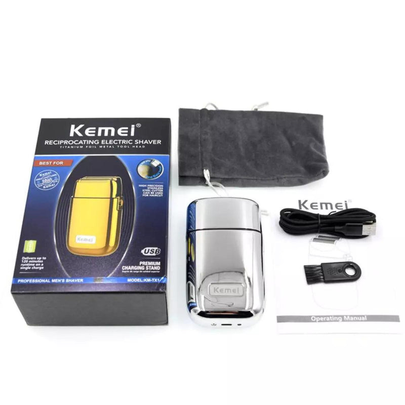 Barbeador Elétrico 8.000 RPM Profissional Km-TX1 | Kemei ®