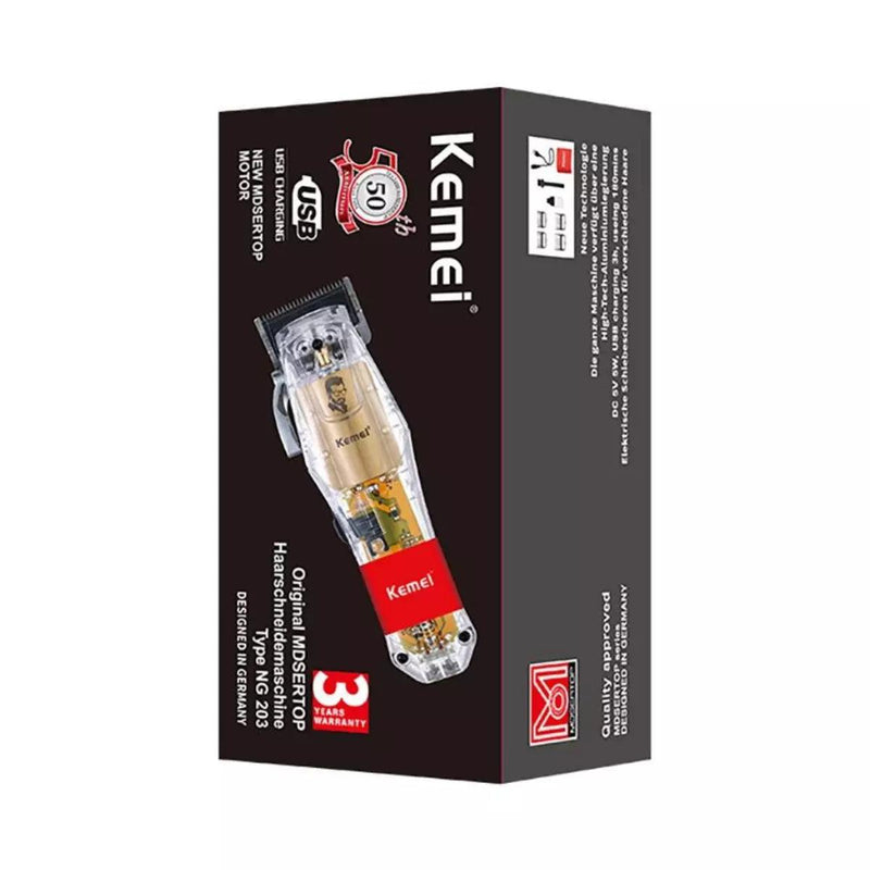 Máquina de Cortar Cabelo Profissional Km-NG203 | Kemei ®