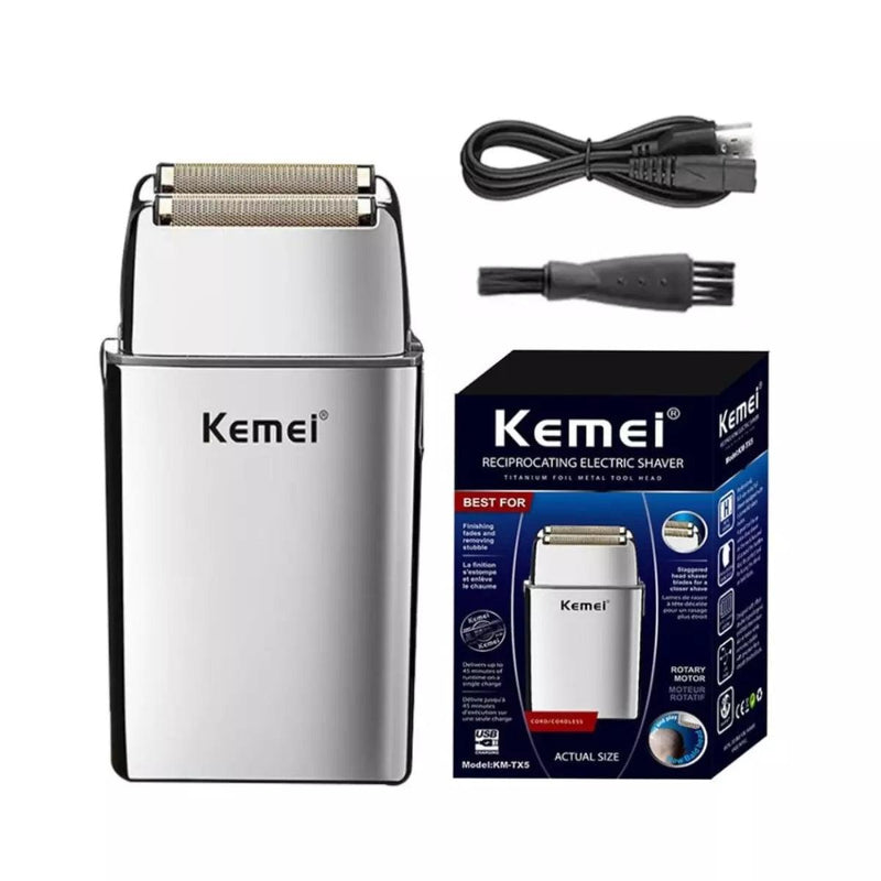 Barbeador Elétrico 7.500 RPM Profissional TX5 | Kemei ®