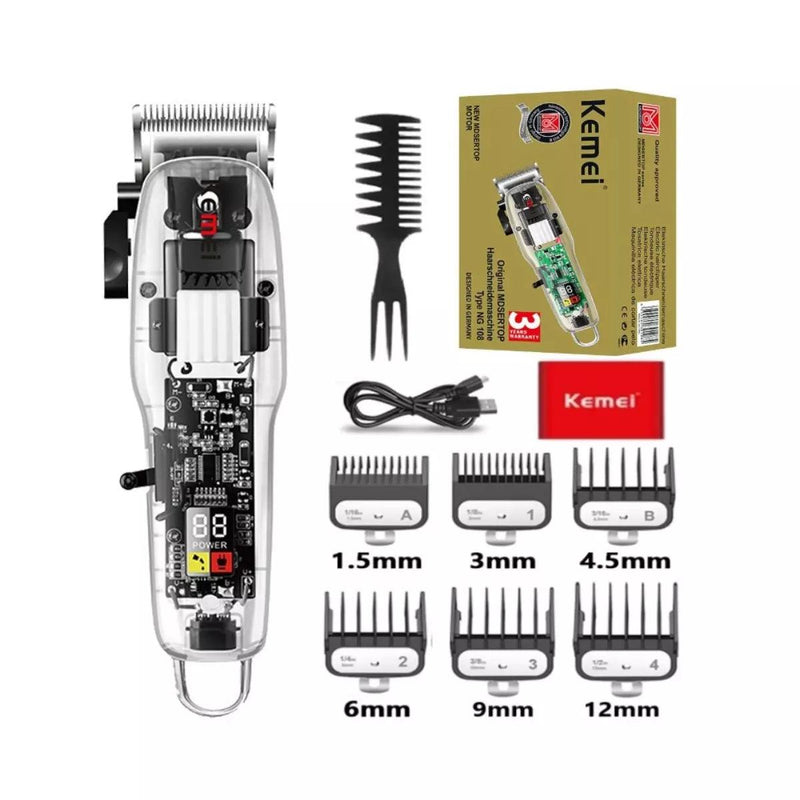Máquina de Cortar Cabelo Km-NG108 | Kemei ®