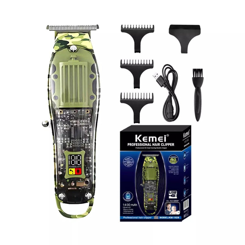 Máquina de Acabamento Profissional Km-1928 | Kemei ®