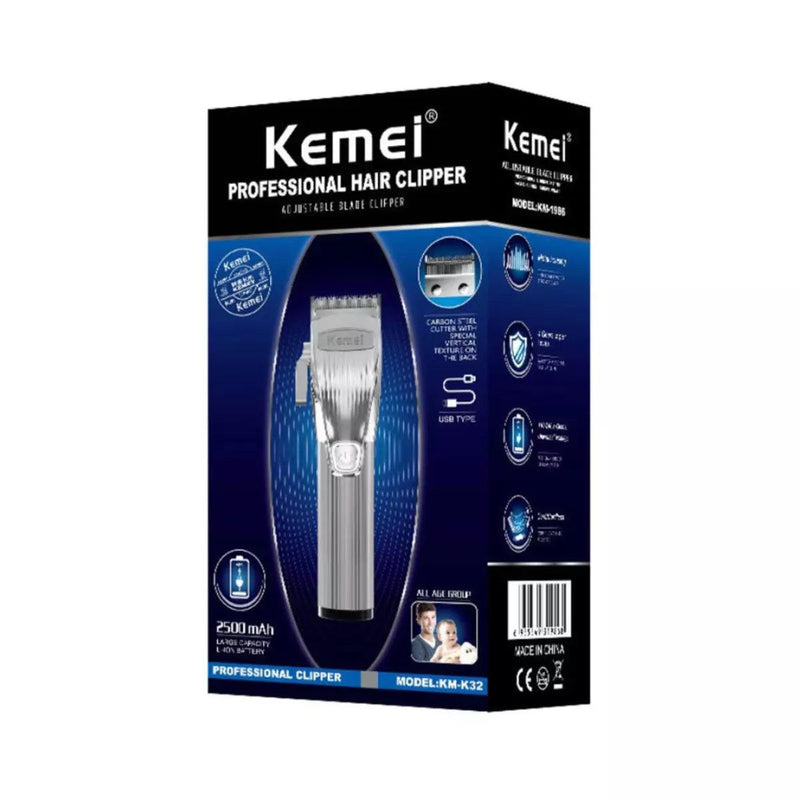 Máquina de Cortar Cabelo 8w Profissional Km-K32 | Kemei ®
