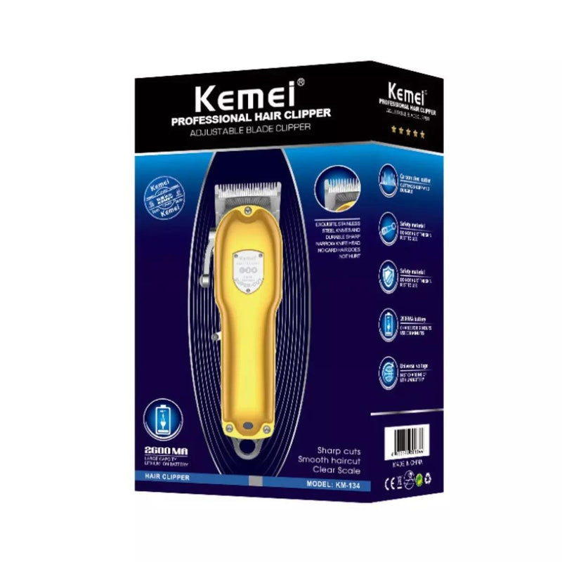 Máquina de Cortar Cabelo Profissional Km-134 | Kemei ®