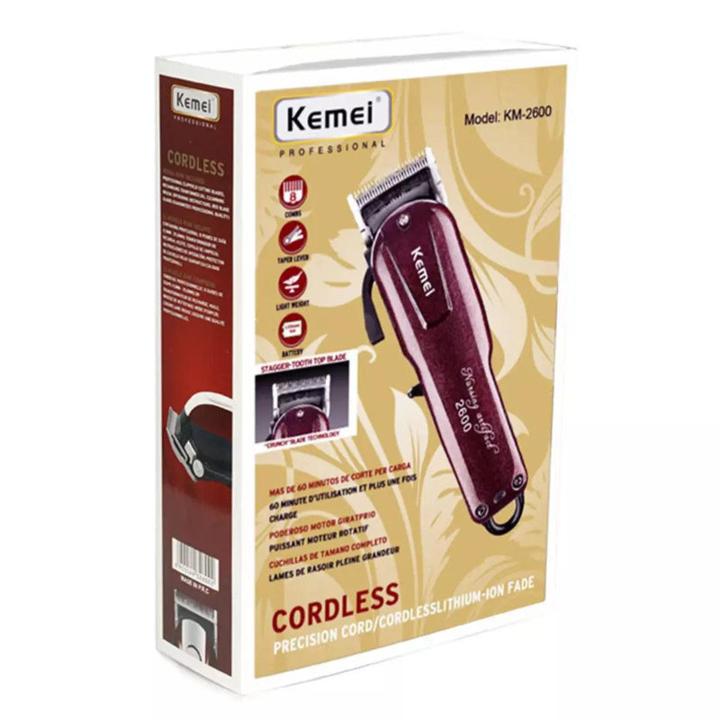 Máquina de Cortar Cabelo 9w Profissional Km-2600 | KEMEI ®