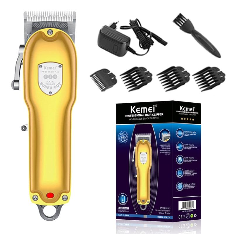 Máquina de Cortar Cabelo 10w Profissional Km-134 | Kemei ®