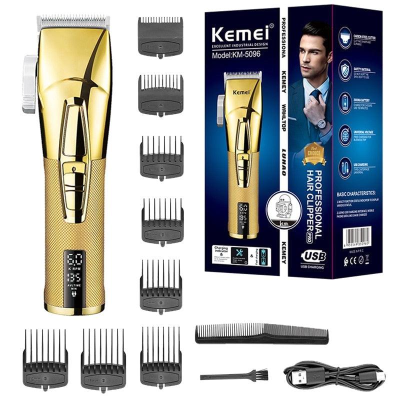 Máquina de Cortar Cabelo Profissional km-5096 | Kemei ®