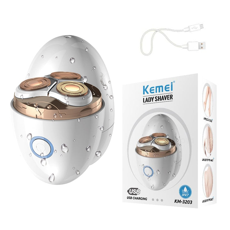 Aparador de Pelos Elétrico Profissional Femino Km - 3203 | Kemei ®