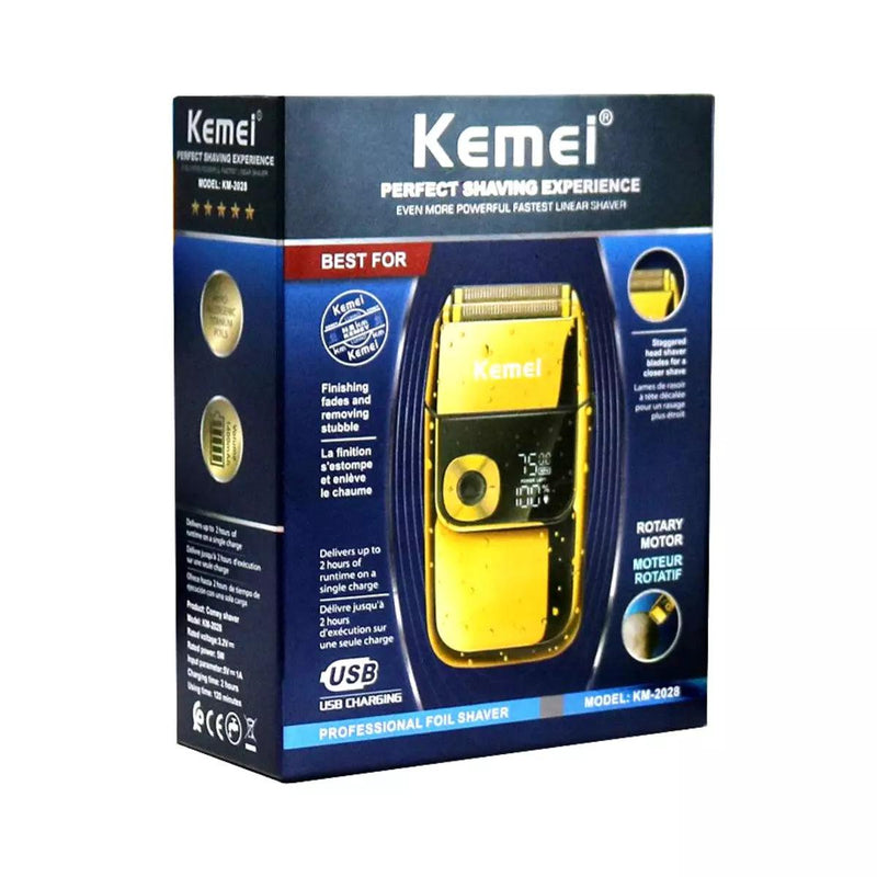 Barbeador Elétrico 3x velocidades Profissional Km-2028 | Kemei ®
